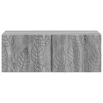 vidaXL Meuble TV mural 78 5 x 41 x 30 cm Sonoma gris Bois d'ingénierie
