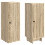 vidaXL Ensemble de Meubles 2 Pièces Chêne Sonoma 34 5 x 33 x 90 cm