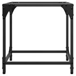 vidaXL Table basse avec dessus en verre transparent 40x40x40 cm acier