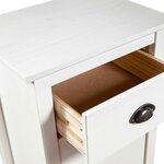 vidaXL Buffet Hill Blanc 46x35x80 cm Bois de pin solide