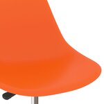 Vidaxl chaises de salle à manger pivotantes 2 pièces orange pp