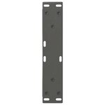 vidaXL Pieds de table basse 2 pièces Anthracite 30 x (30-31 3) cm Acier