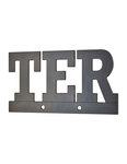 THIRARD - Plaque de signalisation TER  alliage à visser  hauteur 80mm  noir - THIRARD