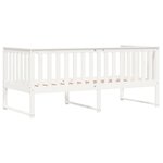 vidaXL Lit de jour Blanc 90x190 cm Bois de pin massif