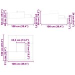 vidaXL Pots & Jardinières Acier corten Grand Durable