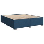 vidaXL Sommier à lattes de lit avec matelas Bleu 180x200 cm Tissu