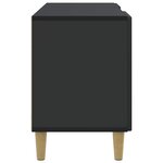 vidaXL Meuble TV Noir 102 x 34 5 x 50 cm Bois d'ingénierie