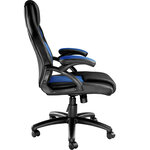 Tectake Chaise gamer MIKE - noir/bleu