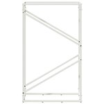 vidaXL Portant de bois chauffage blanc 60x25x100 cm