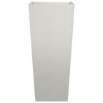 vidaXL Jardinières 2 Pièces 35x35x75 cm acier inoxydable