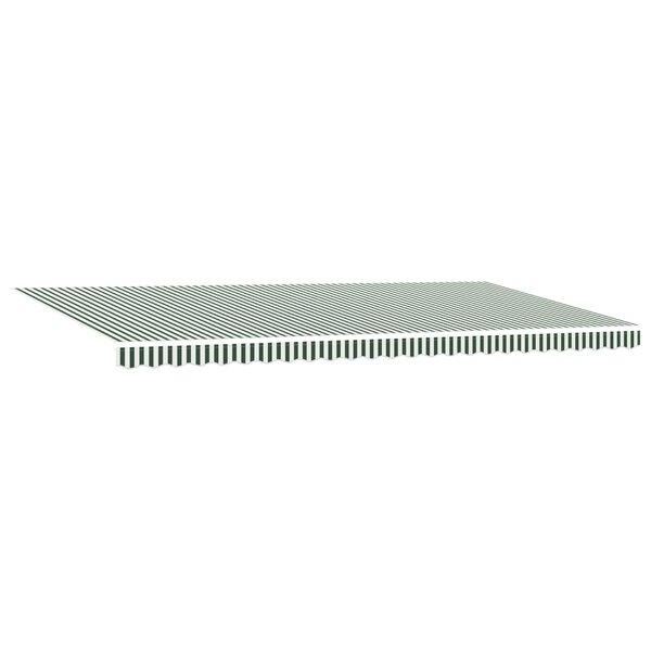 vidaXL Auvent rétractable manuel vert et blanc 600x350 cm