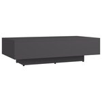 vidaXL Table basse Gris 115x60x31 cm Aggloméré
