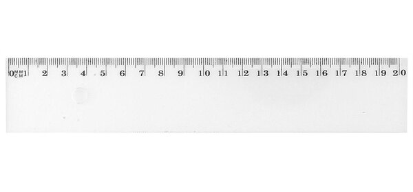 Règle Plate Antitache Graduée Plastique 20 cm Transparent WONDAY