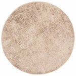 vidaXL Coureur de Tapis MARSA Beige 120 x 120 cm Polyester et PVC