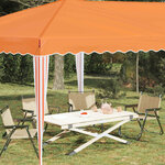 vidaXL Tente de fête pop-up 575 x 290 x 245 cm Orange