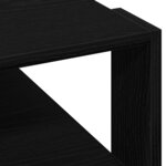 vidaXL Table basse Chêne noir 59 5 x 59 5 x 40 cm Bois d'ingénierie