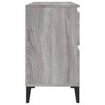 vidaXL Meuble d'évier sonoma gris 80x33x60 cm bois d'ingénierie