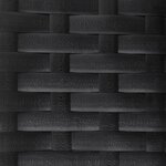 vidaXL Banc de jardin à 2 places avec coussin noir résine tressée