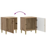 vidaXL Cabinet de chevet Chêne artisanal 43 x 34 5 x 50 cm