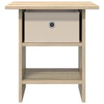 vidaXL Table de chevet avec tiroir 2 Pièces Chêne Sonoma 41 x 40 x 45 cm