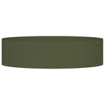 vidaXL Pots verts olives Vert olive Métal Grand