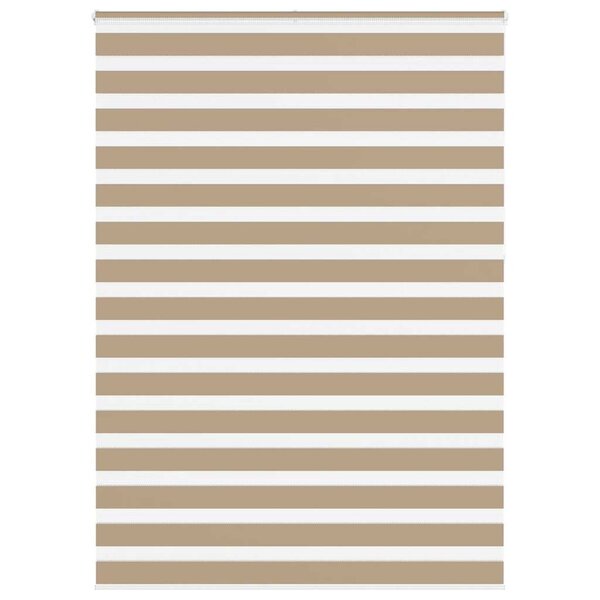 vidaXL Store zèbre marron sable largeur du tissu 155 9cm polyester