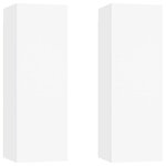 vidaXL Ensemble de meubles TV 6 Pièces Blanc Bois d'ingénierie