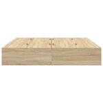 Cadre de lit de rangement vidaXL en chêne Sonoma 200x200 cm