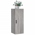 vidaXL Armoire murale sonoma gris 34 5x34x90 cm