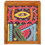 vidaXL Cabinet de chevet avec tiroir 2 Pièces Marron 35 x 30 x 40 cm