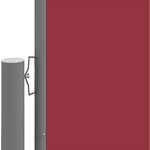 vidaXL Auvent latéral rétractable Rouge 220x1000 cm