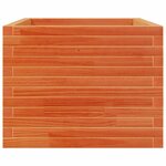 vidaXL Jardinière cire marron 110x60x49 5 cm bois de pin massif