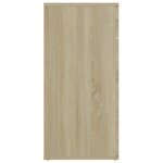 vidaXL Buffet chêne sonoma 80x36x75 cm bois d'ingénierie