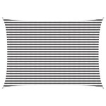 vidaXL Voile d'ombre 3 5 x 5 m HDPE Rectangulaire Anthracite et blanc