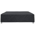 vidaXL Housse pour mobilier d'extérieur Noir 350 x 260 x 90 cm 420D