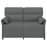 vidaXL Canapé 100  polyester  cadre en métal  MDF  Contreplaqué