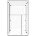 vidaXL Cage pour chat 3x1,5x2,5 m Acier galvanisé