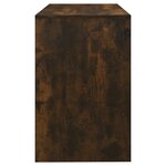 vidaXL Bureau Chêne fumé 101x50x76 5 cm Aggloméré