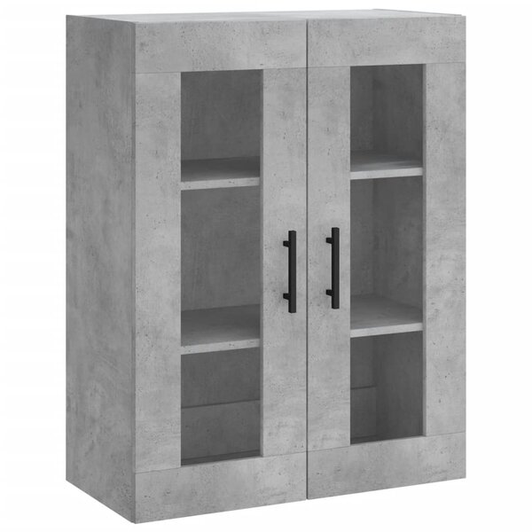vidaXL Armoire murale gris béton 69 5x34x90 cm