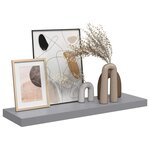 vidaXL Étagère flottante murale gris 80x23 5x3 8 cm MDF