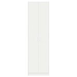 vidaXL Armoire avec étagère Blanc 55 x 25 x 189 cm Bois d'ingénierie
