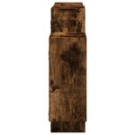 vidaXL Étagère murale chêne fumé 159x18x65 cm bois d'ingénierie