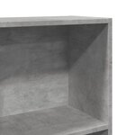 vidaXL Bibliothèque gris béton 40x24x143 cm bois d'ingénierie