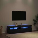 vidaXL Meuble TV 2 Pièces Noir 75 x 35 x 40 cm Bois d'ingénierie