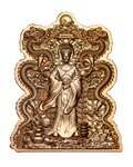 DOUBLE DRAGON GOD OF WEALTH Gold Gilded 2 Once Argent Monnaie 10000 CFA Francs Tchad 2024