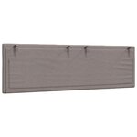 vidaXL Coussin de tête de lit taupe 160 cm tissu