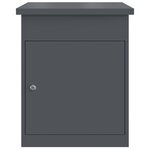 vidaXL Boîte de dépôt de colis Anthracite 44 x 35 x 59 cm Acier