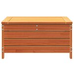 vidaXL Repose-pied de jardin cire marron 62x63 5x32 cm bois pin massif