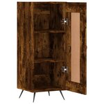 vidaXL Buffet Chêne fumé 34 5x34x90 cm Bois d'ingénierie