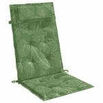 vidaXL Coussins de chaise à dossier haut lot de 6 modèle de feuille